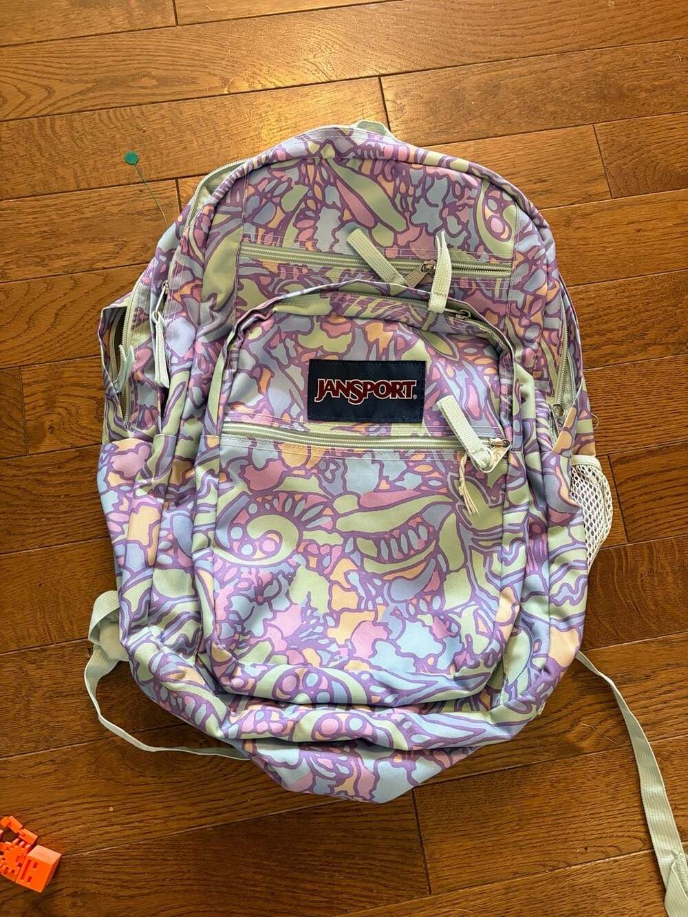 Jansport Big Student Backpack - Floral Pastel Pattern - 15" Laptop